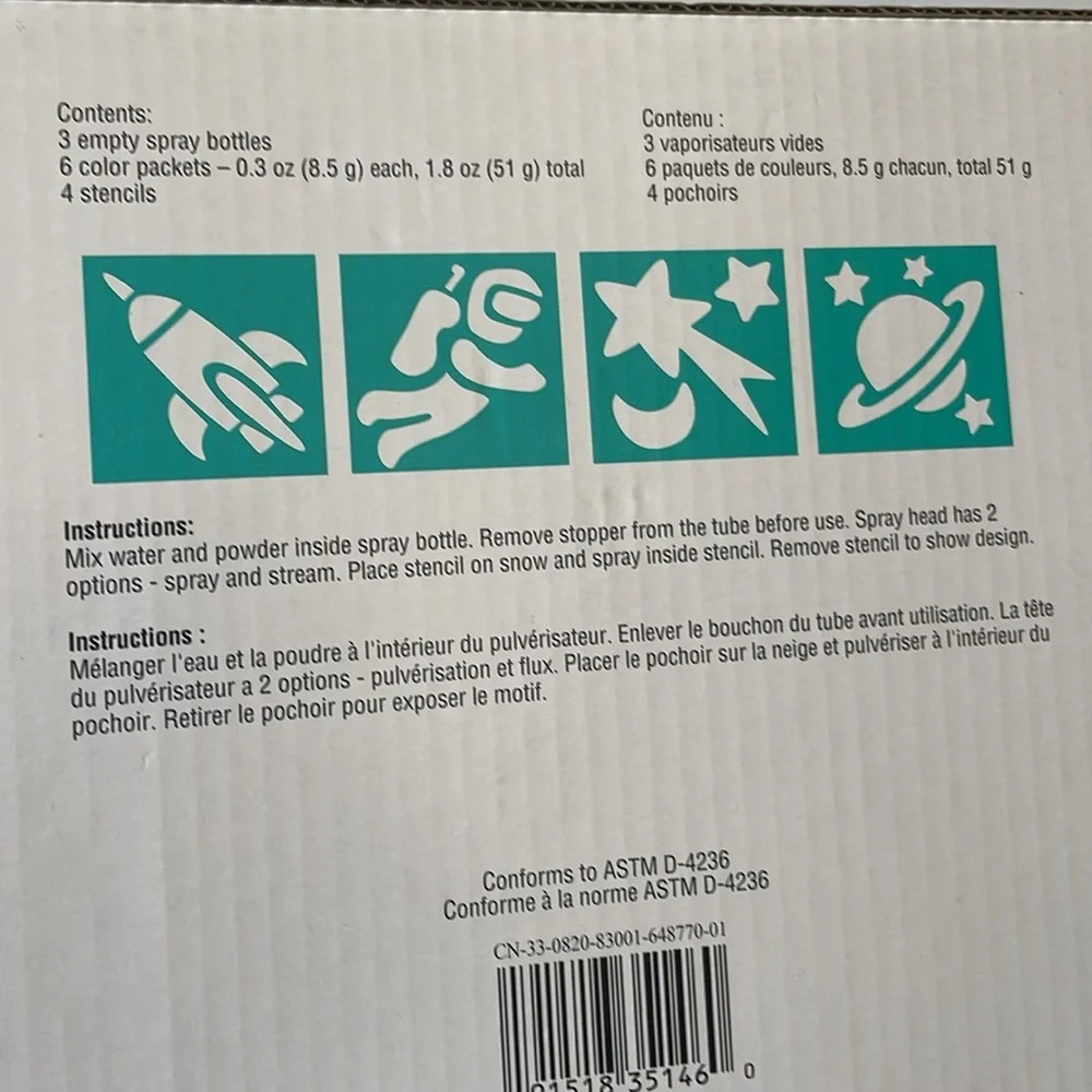 Creatology Snow Spray & Stencil Set